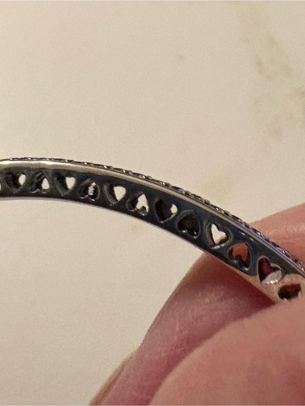 Pandora Radiant Hearts bracelet in blue and CZ silver bracelet size 3 - Picture 4 of 10